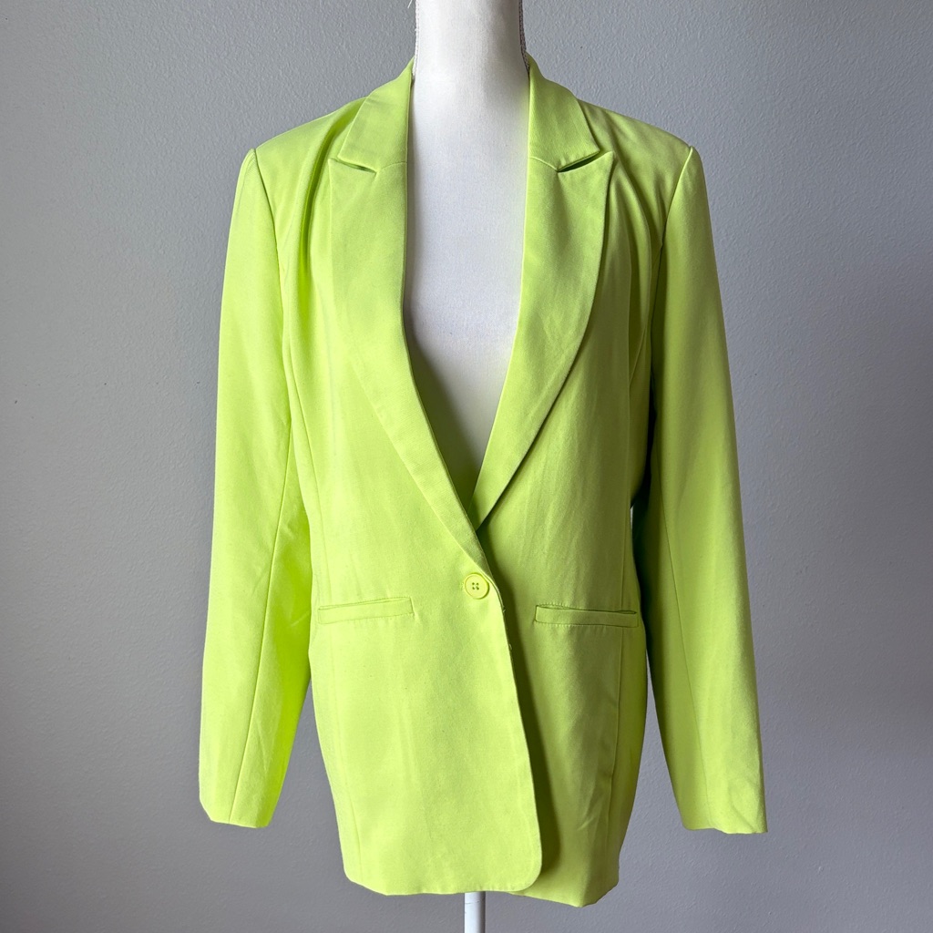 Endless Rose | Nwt Vibrant Lime Blazer
